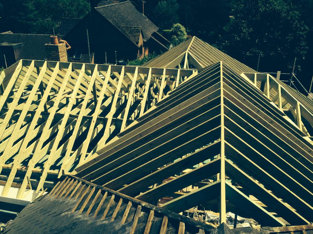 Roof Structure New Build Whitchurch Hill